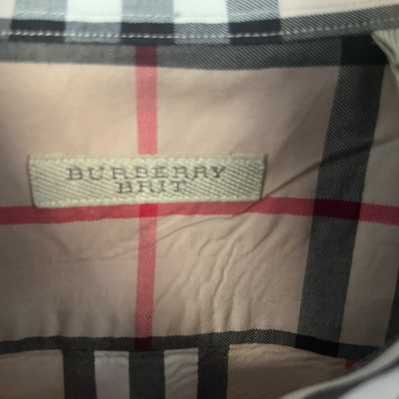 Burberry Brit Men's Classic Beige Check Shirt SZ XXL - Picture 4 of 6